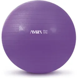 AMILA Μπάλα Pilates 55cm σε Μωβ Χρώμα