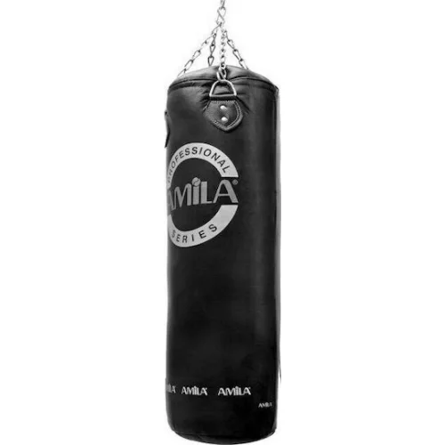 AMILA Συνθετικός Σάκος Μποξ 20kg με Ύψος 90cm Μαύρος