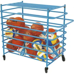 AMILA Τρόλεϋ Μεταφοράς Μπαλών σε Μπλε Χρώμα AMILA Τρόλεϋ Μεταφοράς Μπαλών σε Μπλε Χρώμα