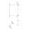AMILA Μονόζυγο Τοίχου 118.5cm