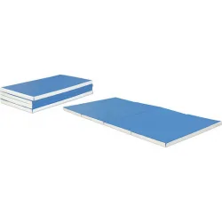 AMILA Στρώμα Γυμναστικής Αναδιπλούμενο Μπλε (240x120x5cm)