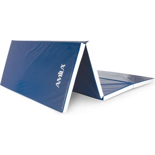 AMILA Στρώμα Γυμναστικής Αναδιπλούμενο Μπλε (240x120x5cm)