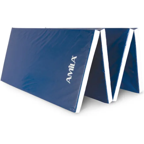 AMILA Στρώμα Γυμναστικής Αναδιπλούμενο Μπλε (240x120x5cm)