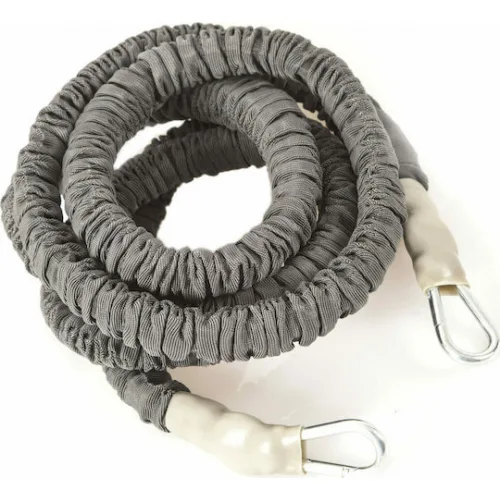 AMILA Λάστιχο Γυμναστικής Σωληνωτό Γκρι με Ιμάντες και Ζώνη 2.8m