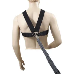 AMILA Λάστιχο Γυμναστικής Σωληνωτό Γκρι με Ιμάντες και Ζώνη 2.8m