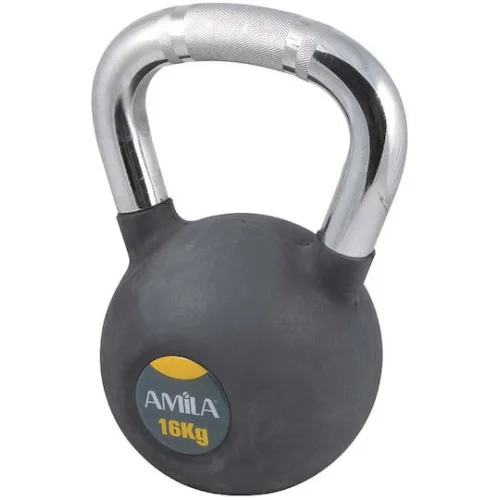 AMILA Kettlebell από Λάστιχο 16kg Γκρι