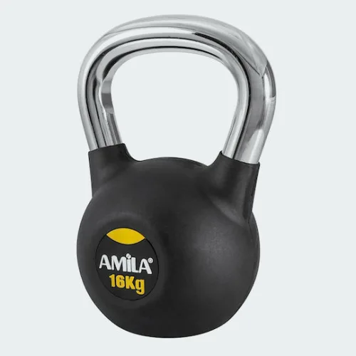 AMILA Kettlebell από Λάστιχο 16kg Γκρι