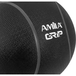 AMILA Μπάλα Medicine 23cm , 5kg σε Μαύρο Χρώμα