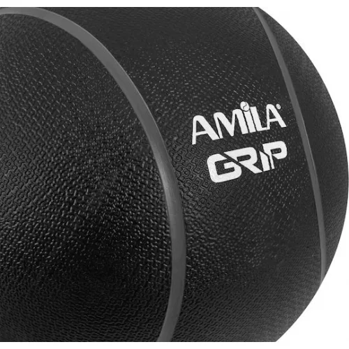 AMILA Μπάλα Medicine 23cm , 5kg σε Μαύρο Χρώμα