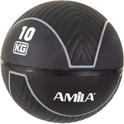 AMILA Μπάλα Medicine 25.5cm , 10kg σε Μαύρο Χρώμα