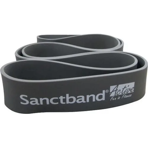 Sanctband Active Super Λάστιχο Γυμναστικής Loop Πολύ Σκληρό Μαύρο Πολύ Σκληρό++ 1.04m