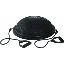 AMILA Μπάλα Ισορροπίας Μαύρη 60x60x23cm με Διάμετρο 60cm