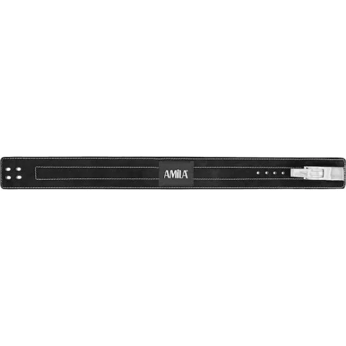 AMILA Power Lifting Ζώνη Μέσης Άρσης Βαρών Δερμάτινη Small