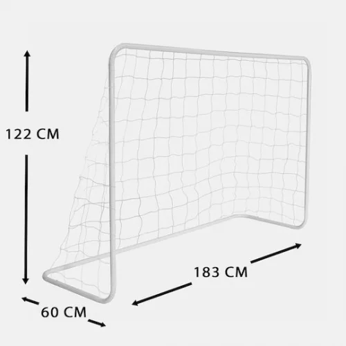 AMILA Τέρματα Ποδοσφαίρου 183x60x122cm Σετ 8τμχ