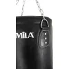AMILA Δερμάτινος Σάκος Μποξ 50kg με Ύψος 150cm Μαύρος