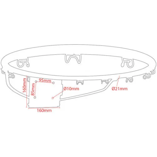 AMILA Στεφάνι Μπασκέτας 45εκ. με Ελατήρια και Διχτάκι