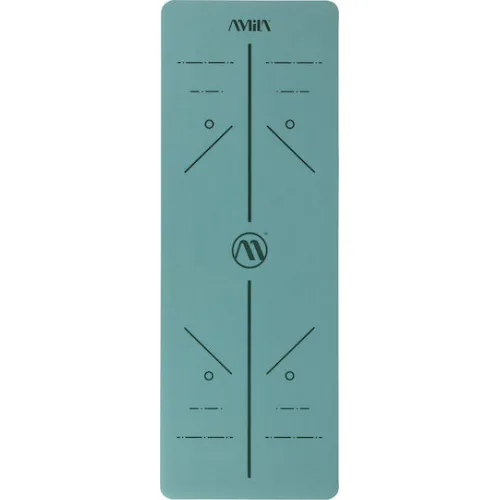 AMILA Στρώμα Γυμναστικής Yoga/Pilates Πράσινο (183x65cm)