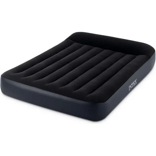 Intex Φουσκωτό Στρώμα Ύπνου King Size με Ενσωματωμένη Αντλία 152x203x25εκ.