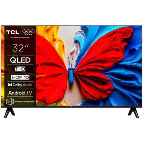TCL Smart Τηλεόραση 32" Full HD QLED S5K HDR (2025) 32S5K