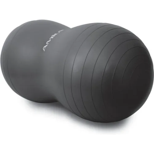 AMILA Peanut Μπάλα Pilates 50cm σε Μαύρο Χρώμα