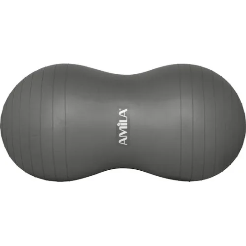 AMILA Peanut Μπάλα Pilates 50cm σε Μαύρο Χρώμα