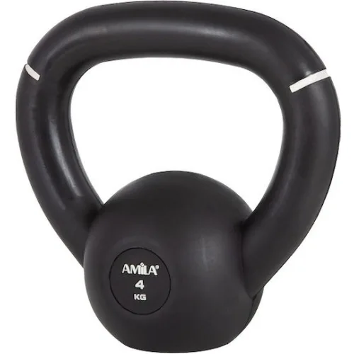 Kettlebell Original Rubber 16 kg - Μαύρο / Κίτρινο