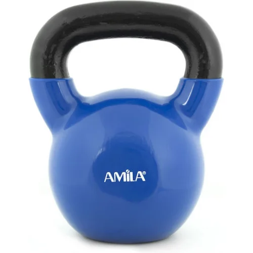 AMILA Kettlebell Βινυλίου 16kg Μπλε