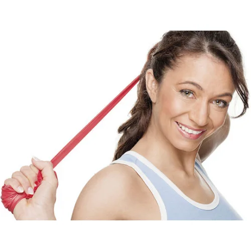 AMILA Ελαστικός Ιμάντας Γυμναστικής Μαλακός Κόκκινος 25m