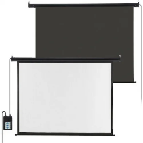 Conceptum Ηλεκτρική Οθόνη Προβολής Projector Τοίχου CON-EP100 με Λόγο Εικόνας 16:9 / 4:3 200x153cm / 100"