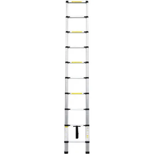 Bormann Τηλεσκοπική Σκάλα Αλουμινίου Διπλή 14 Σκαλιών Μέγιστου Ύψους 4.1m BHL7030