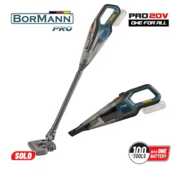 Bormann Επαναφορτιζόμενο Σκουπάκι Χειρός 20V Χωρίς Φορτιστή και Μπαταρία Μπλε