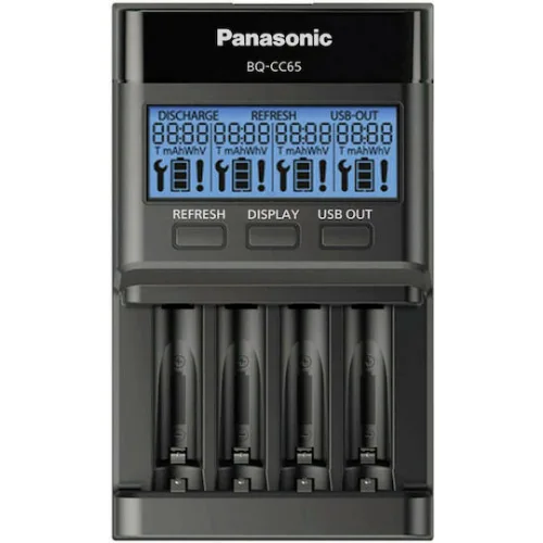 Panasonic Eneloop Professional BQ-CC65 USB Φορτιστής 4 Μπαταριών Ni-MH Μεγέθους AA/AAA