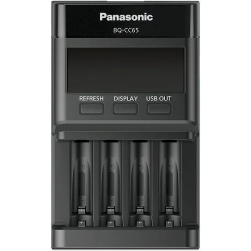 Panasonic Eneloop Professional BQ-CC65 USB Φορτιστής 4 Μπαταριών Ni-MH Μεγέθους AA/AAA