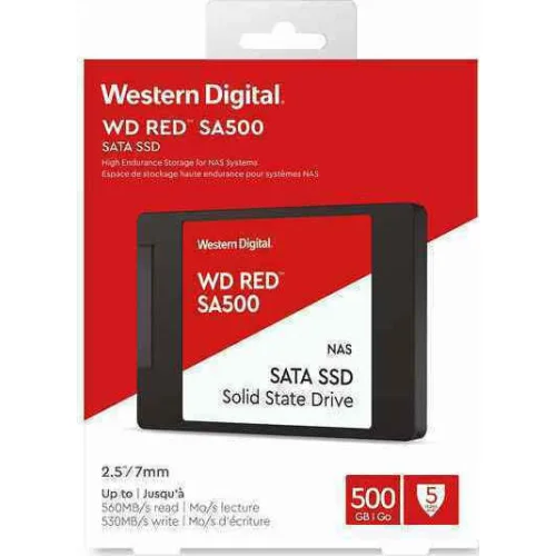Western Digital Red SA500 NAS SSD 500GB 2.5'' SATA III