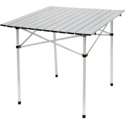 Campus Τραπέζι Αλουμινίου για Camping Πτυσσόμενο 70x70x70cm Λευκό