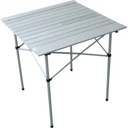 Campus Τραπέζι Αλουμινίου για Camping Πτυσσόμενο 70x70x70cm Λευκό