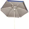 Campus Σπαστή Ομπρέλα Θαλάσσης Διαμέτρου 2m με UV Προστασία και Αεραγωγό Ασημί Επίστρωση