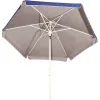 Campus Σπαστή Ομπρέλα Θαλάσσης Διαμέτρου 2m με UV Προστασία και Αεραγωγό Ασημί Επίστρωση