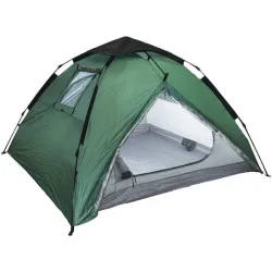 Campus Kenya Αυτόματη Σκηνή Camping Igloo Πράσινη 3 Εποχών για 3 Άτομα 205x205x135εκ. Campus Kenya Αυτόματη Σκηνή Camping Igloo Πράσινη 3 Εποχών για 3 Άτομα 205x205x135εκ.