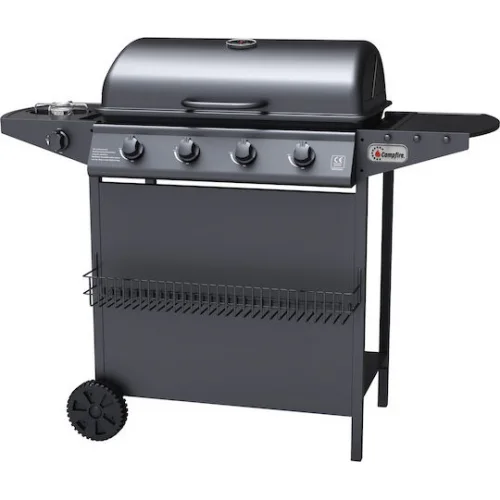 Campfire Ψησταριά Υγραερίου Σχάρας 55x37εκ. με 4 Εστίες 11.6kW και Πλαϊνό Μάτι Campfire Ψησταριά Υγραερίου Σχάρας 55x37εκ. με 4 Εστίες 11.6kW και Πλαϊνό Μάτι