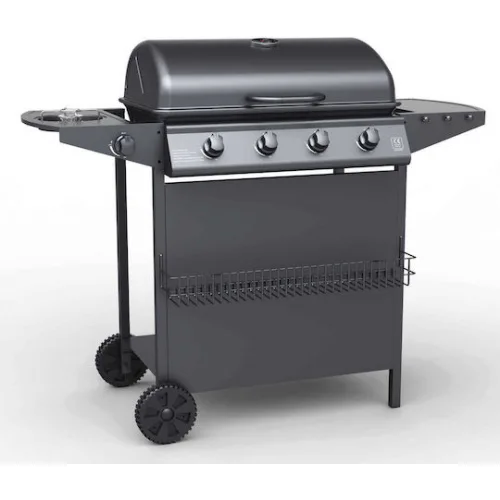 Campfire Ψησταριά Υγραερίου Σχάρας 55x37εκ. με 4 Εστίες 11.6kW και Πλαϊνό Μάτι Campfire Ψησταριά Υγραερίου Σχάρας 55x37εκ. με 4 Εστίες 11.6kW και Πλαϊνό Μάτι