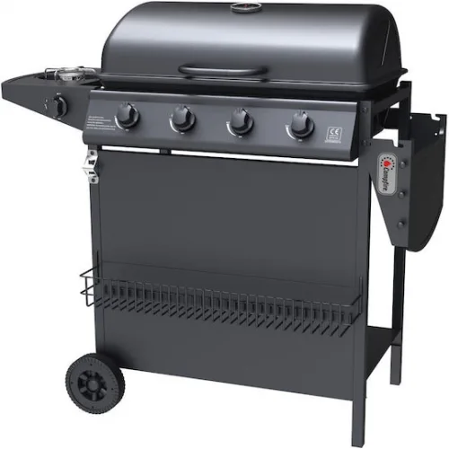 Campfire Ψησταριά Υγραερίου Σχάρας 55x37εκ. με 4 Εστίες 11.6kW και Πλαϊνό Μάτι Campfire Ψησταριά Υγραερίου Σχάρας 55x37εκ. με 4 Εστίες 11.6kW και Πλαϊνό Μάτι