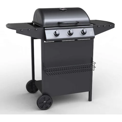 Campfire Ψησταριά Υγραερίου Σχάρας 49x37εκ. με 3 Εστίες 13.9kW