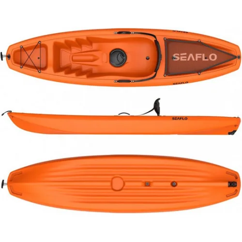 Seaflo SF-1003 Πλαστικό Kayak Θαλάσσης 1 Ατόμου Πορτοκαλί