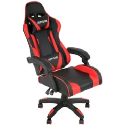 Velco 66-37024 Καρέκλα Gaming Δερματίνης Μαύρο/Κόκκινο