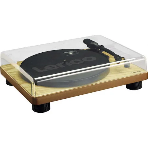 Lenco LS-50 LEN-LS50WD Πικάπ Belt Drive με Προενίσχυση και Ενσωματωμένα Ηχεία Καφέ