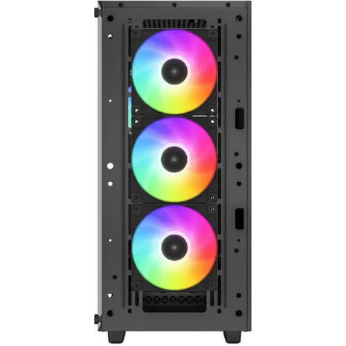 Deepcool CC560 ARGB v2 Gaming Midi Tower Κουτί Υπολογιστή με Πλαϊνό Παράθυρο Μαύρο