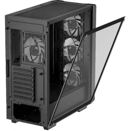 Deepcool CC560 ARGB v2 Gaming Midi Tower Κουτί Υπολογιστή με Πλαϊνό Παράθυρο Μαύρο