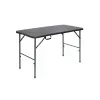 Πλαστικό Τραπέζι Catering Εξωτερικού Χώρου Πτυσσόμενο Μαύρο 120x60x74εκ.