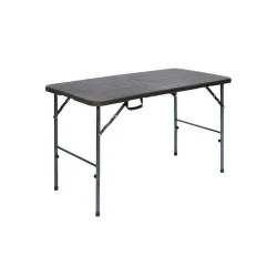 Πλαστικό Τραπέζι Catering Εξωτερικού Χώρου Πτυσσόμενο Μαύρο 120x60x74εκ.